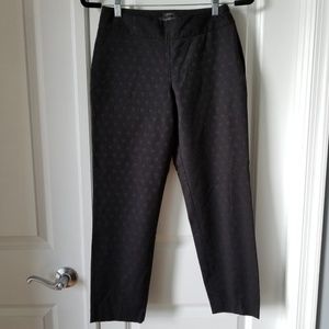 Talbots Jacquard Print Heritage Ankle Pants